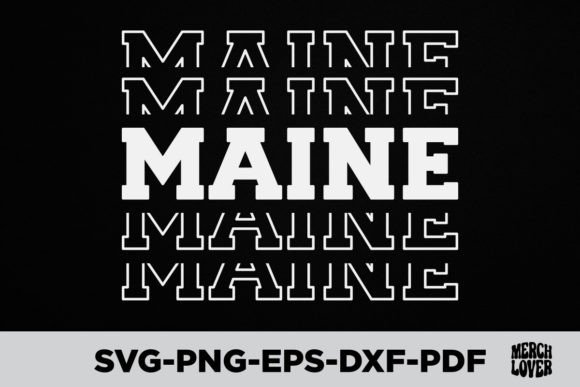 Patriotic USA State Maine T-Shirt