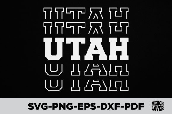 Patriotic USA State Utah T-Shirt Graphics